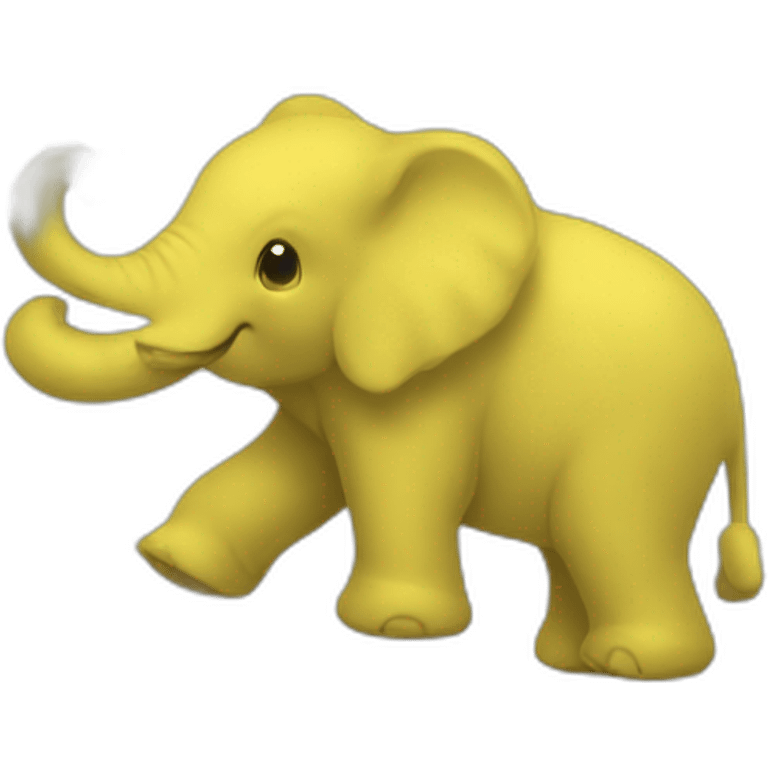 An yellow elephant emoji