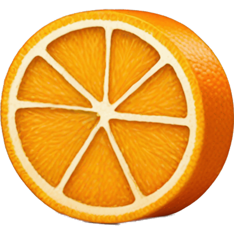 3D Orange slice  emoji