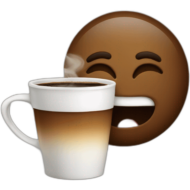 Drunking coffee emoji