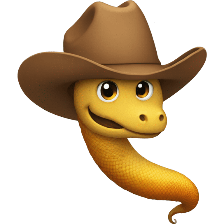 Cowboy worm emoji