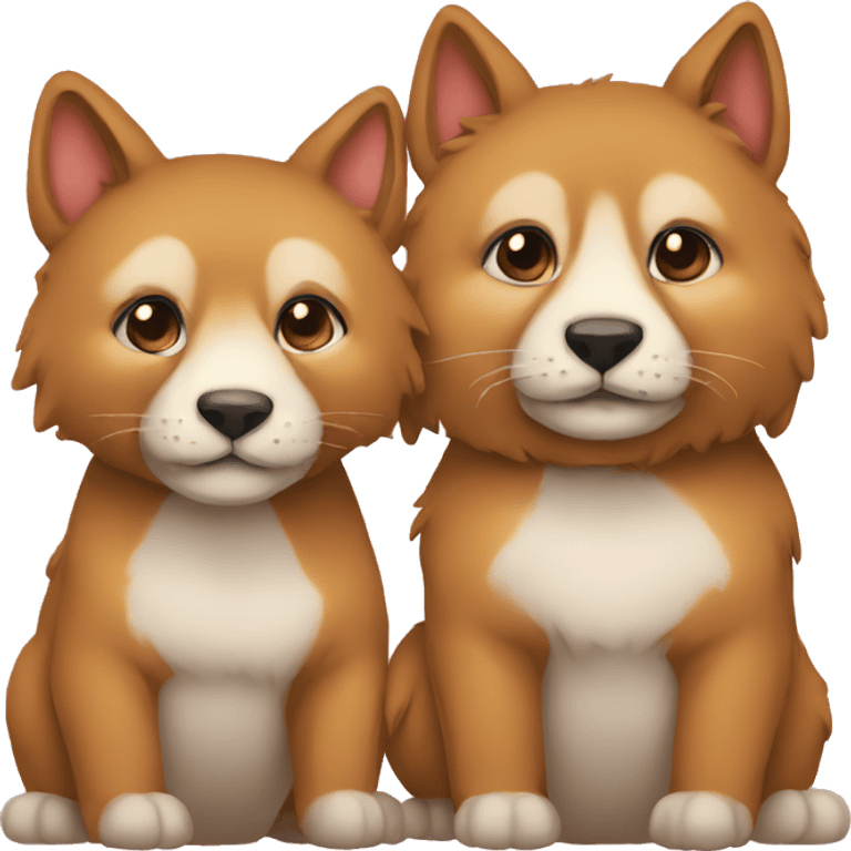 animal couple love emoji