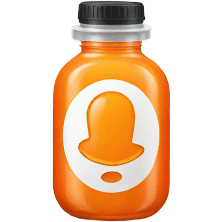 Orange Prescription bottle emoji