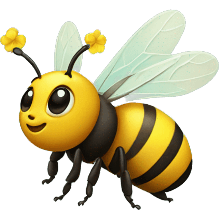 Bee wearing a tiny crown  emoji