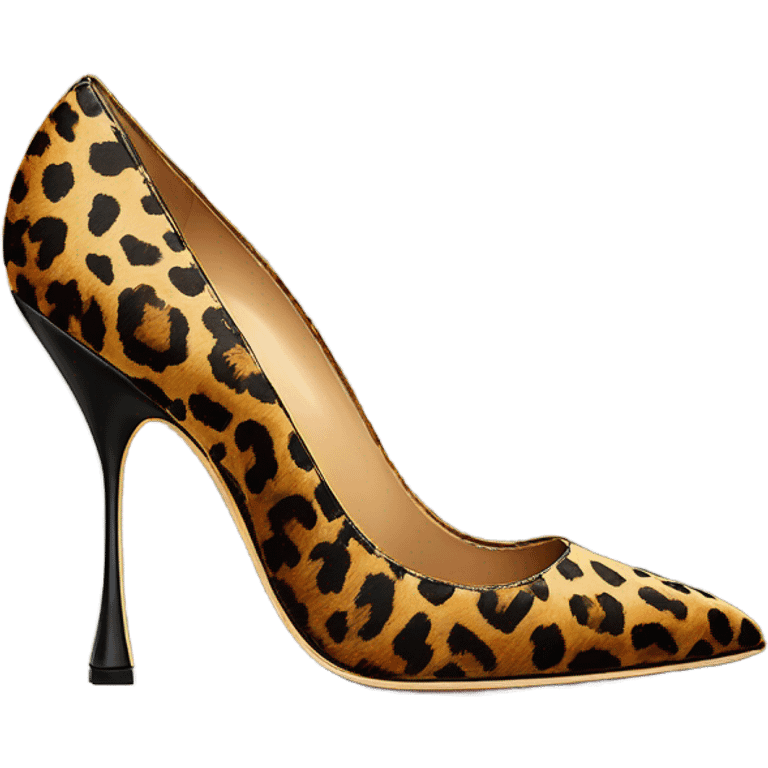 Leopard print vintage Manolo blahnik heels emoji