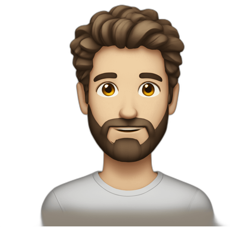 Daniel nass brazilian white skin not so much straight brown hair bearded emoji