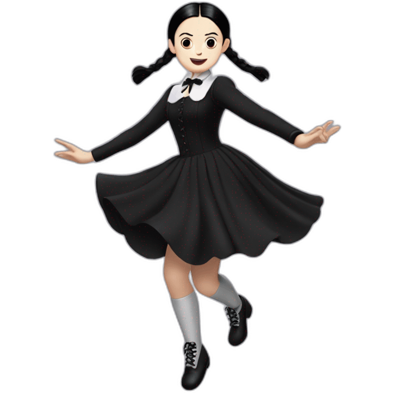 Wednesday Addams dancing emoji