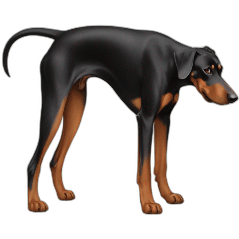 doberman-measuring emoji