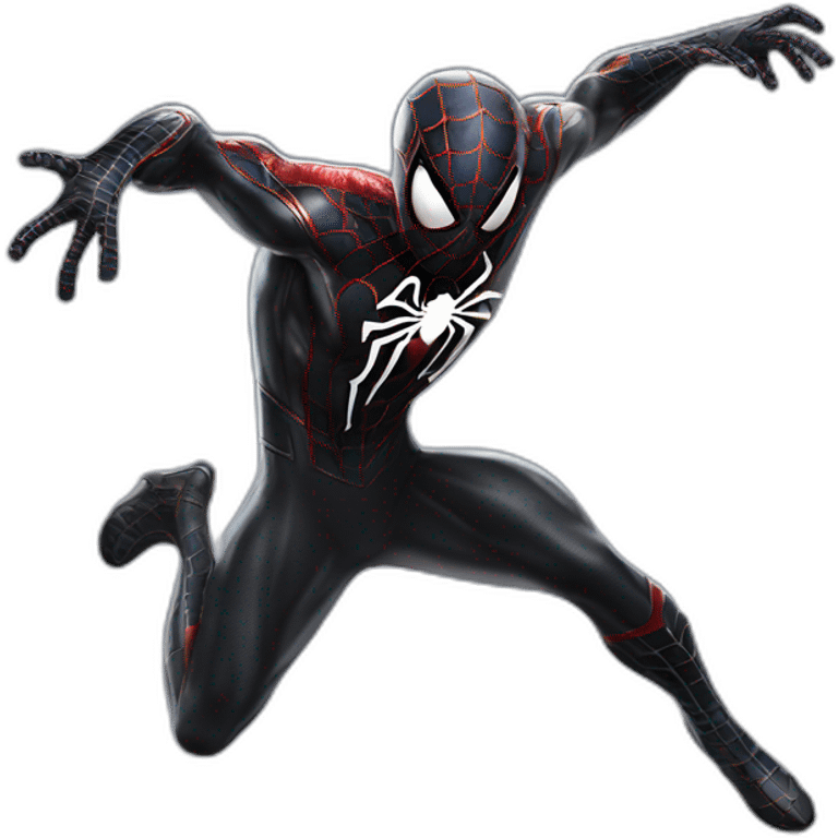 symbiote spiderman flying movie emoji