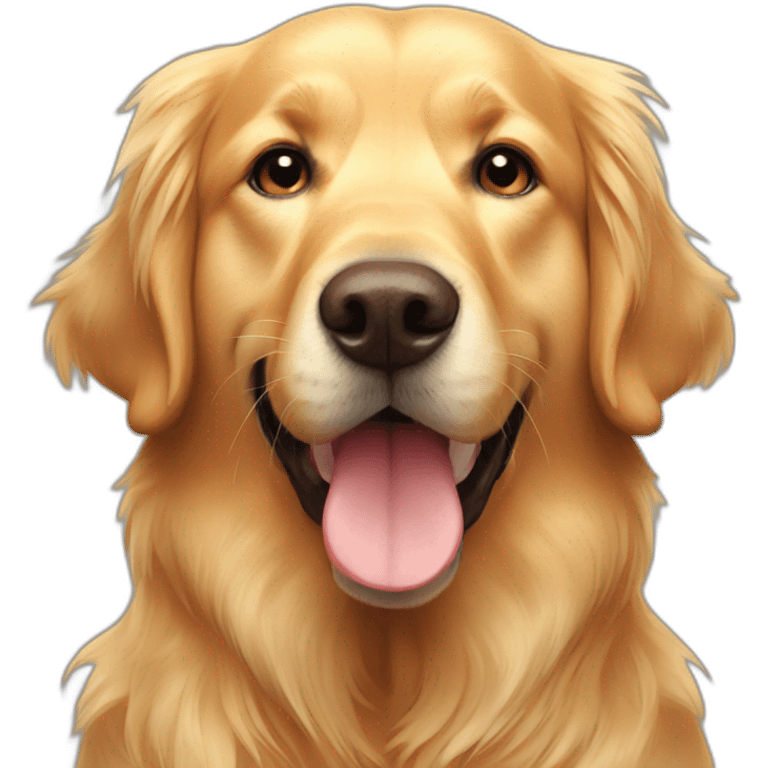 Loving golden retriver emoji