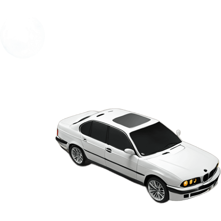  BMW on the moon emoji