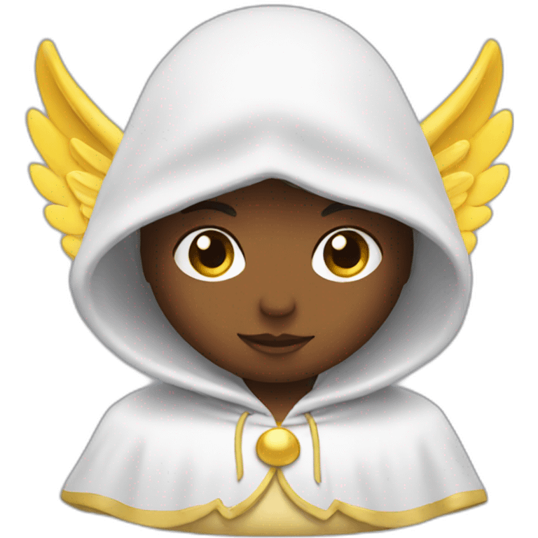 angel with hood emoji