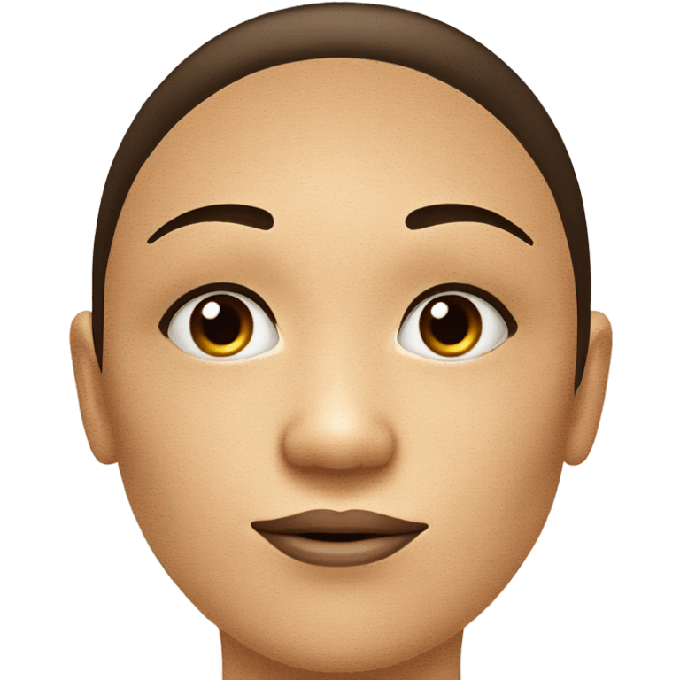 Zit in the middle of a woman’s face emoji