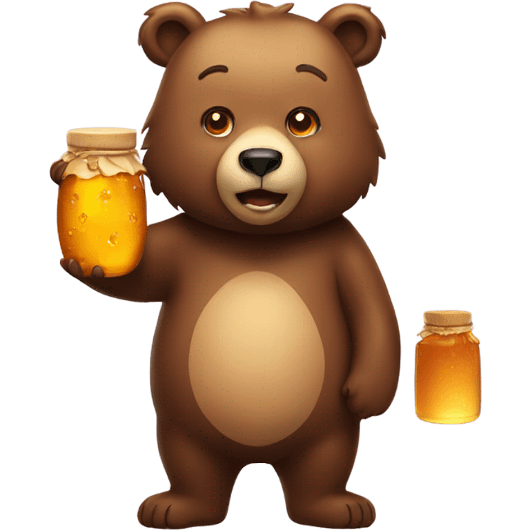 Bear with honey  emoji