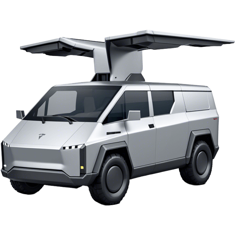 Tesla Cybertruck - Tesla (Model Year: 2022) (Iconic colour: Silver) emoji