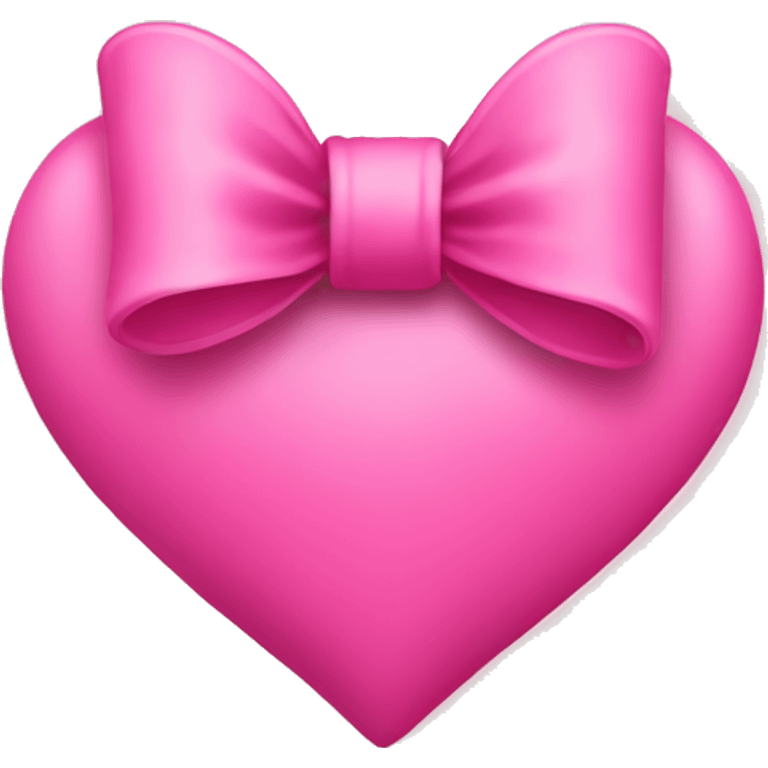 Pink heart and bow  emoji