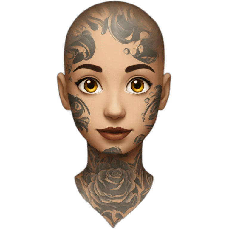 face-tattoo emoji