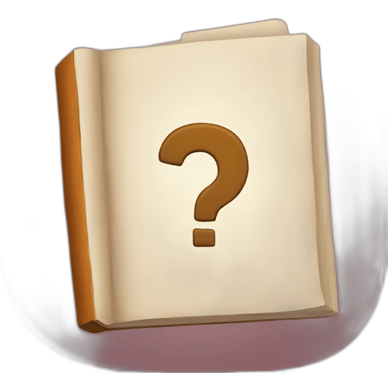 book with a question sign  emoji