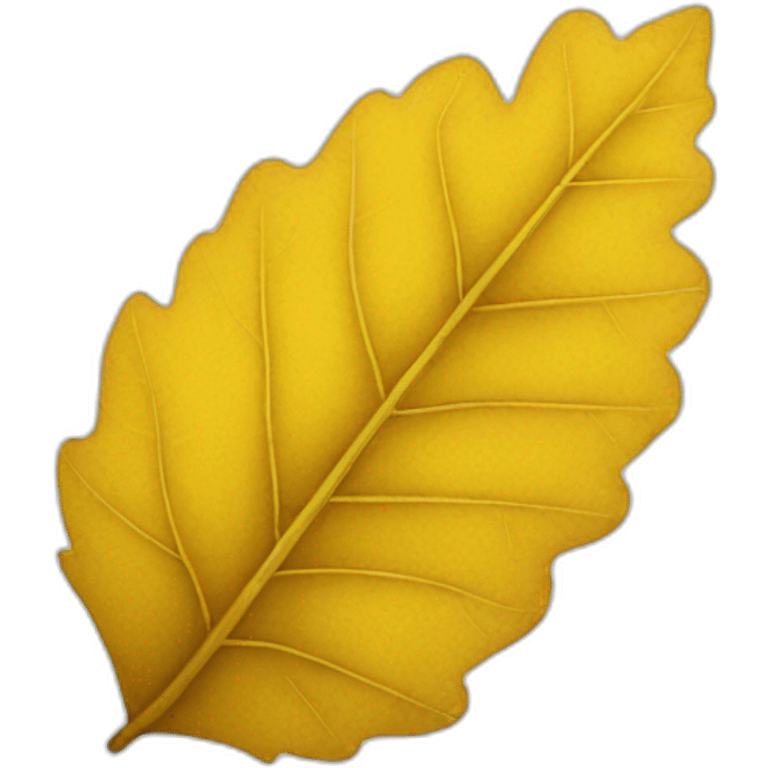 yellow leaf emoji