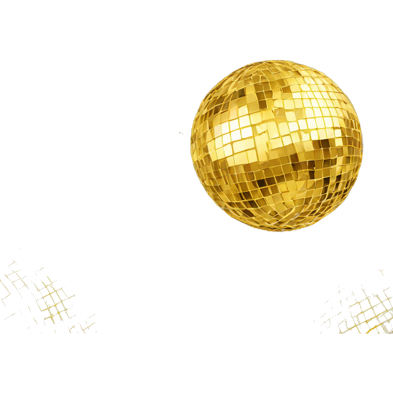 Gold disco ball emoji