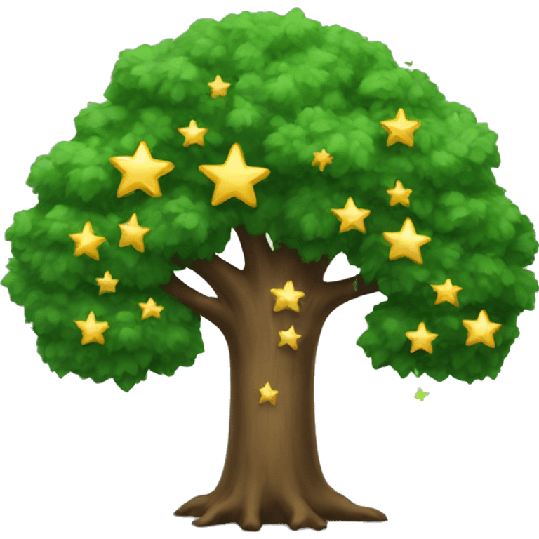 Tree with star, prises  emoji