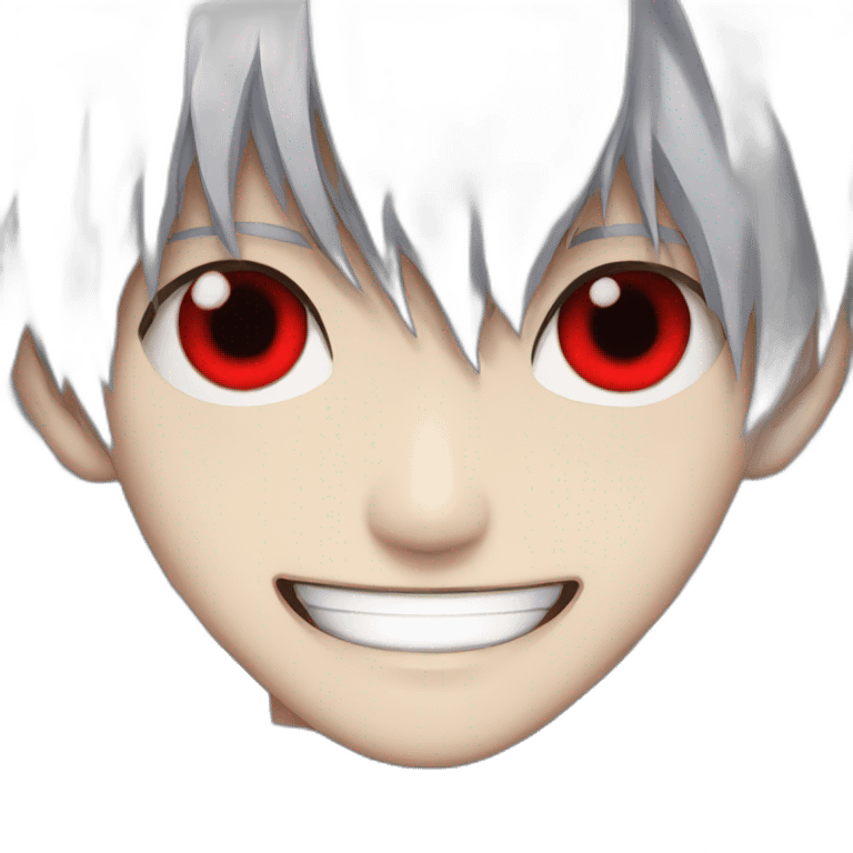 Ken kaneki with red eye emoji