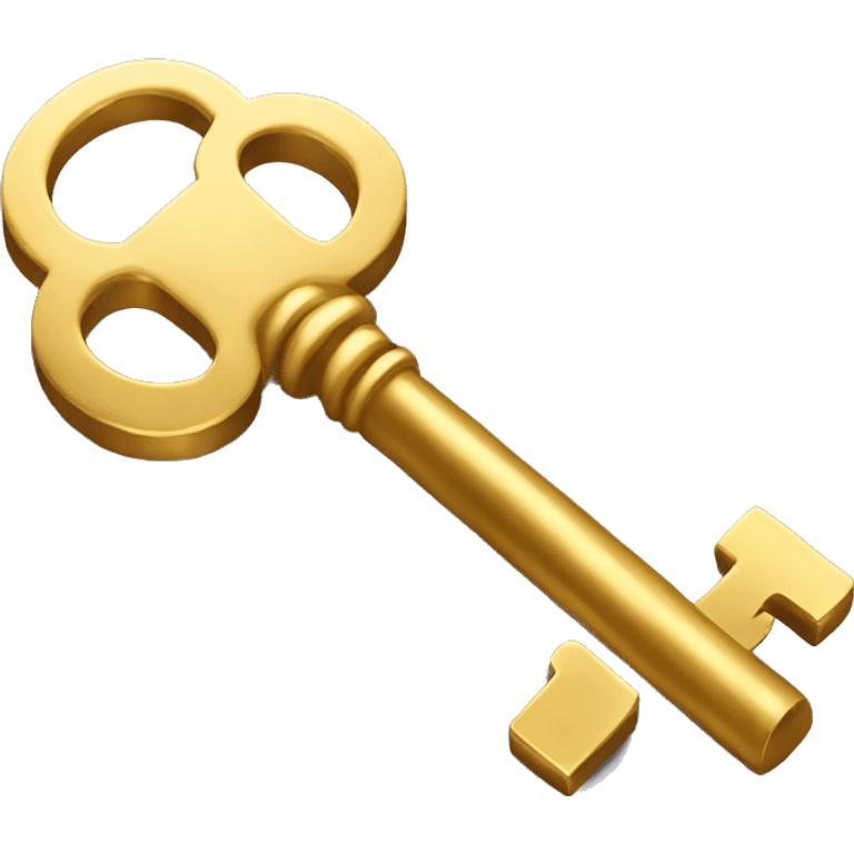 Gold colour Key emoji