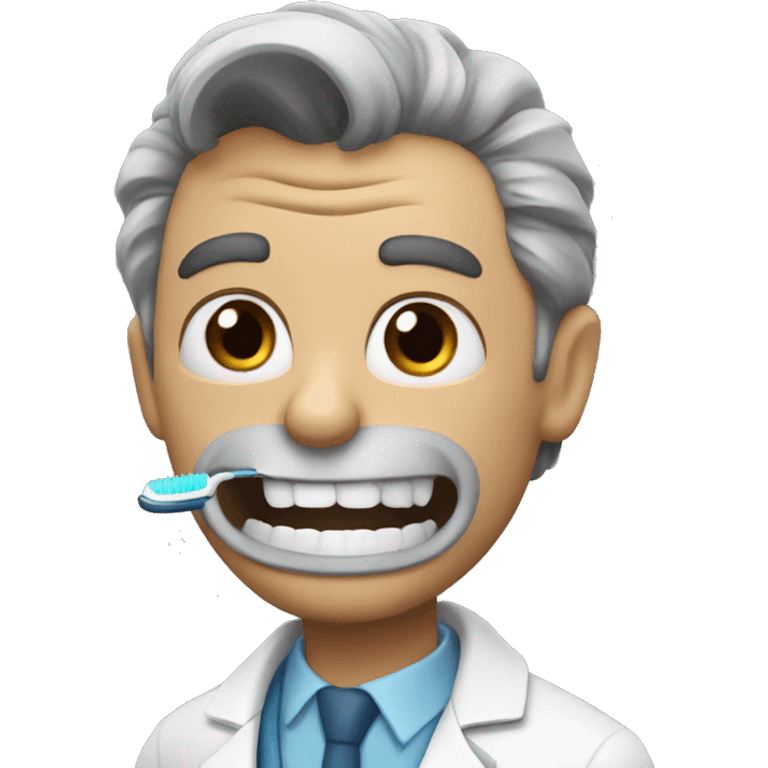 a doctor who brushes his teeth emoji