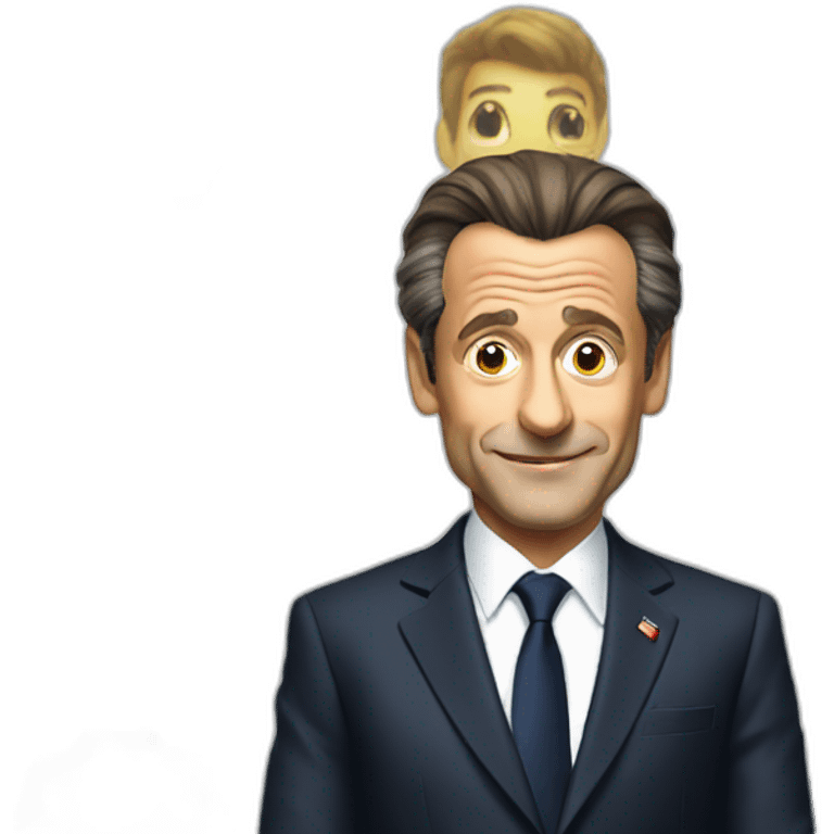 Nicolas Sarkozy in airport emoji