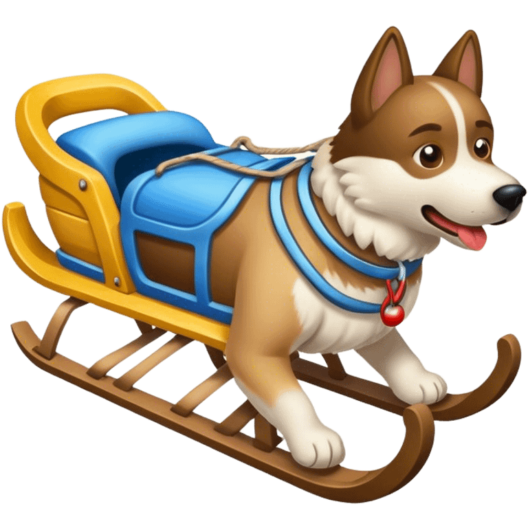 dog sled emoji