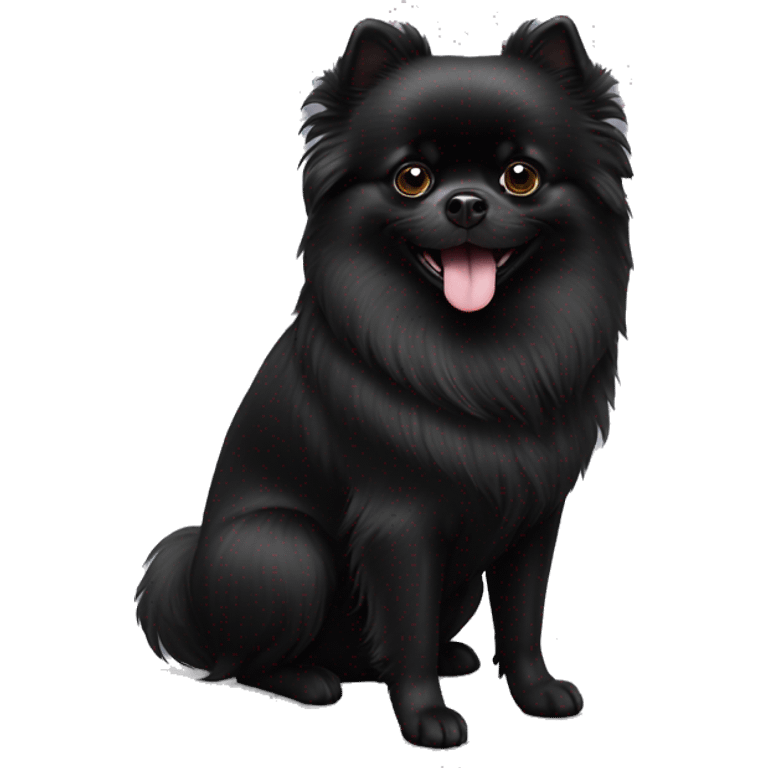 Black Pomeranian  emoji