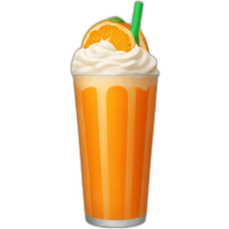 A orange shake emoji