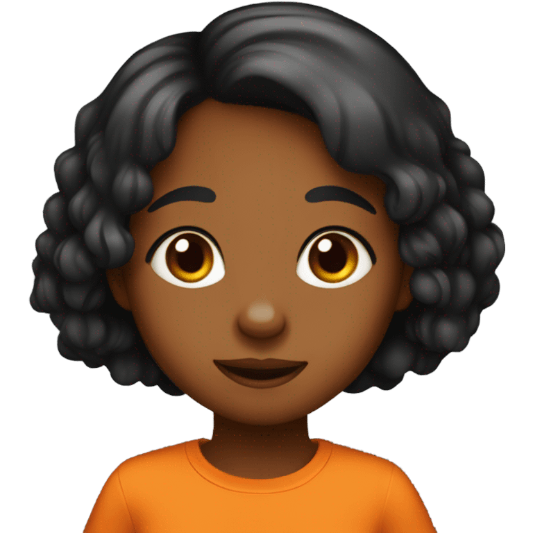 cute black and orange dog girl emoji