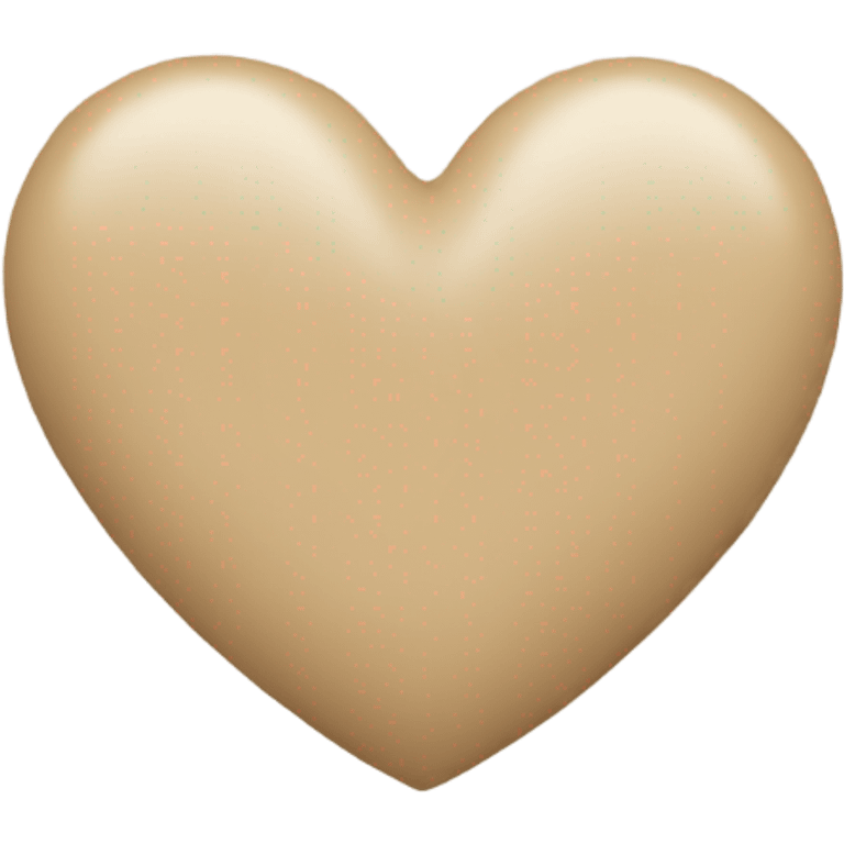 beige heart emoji