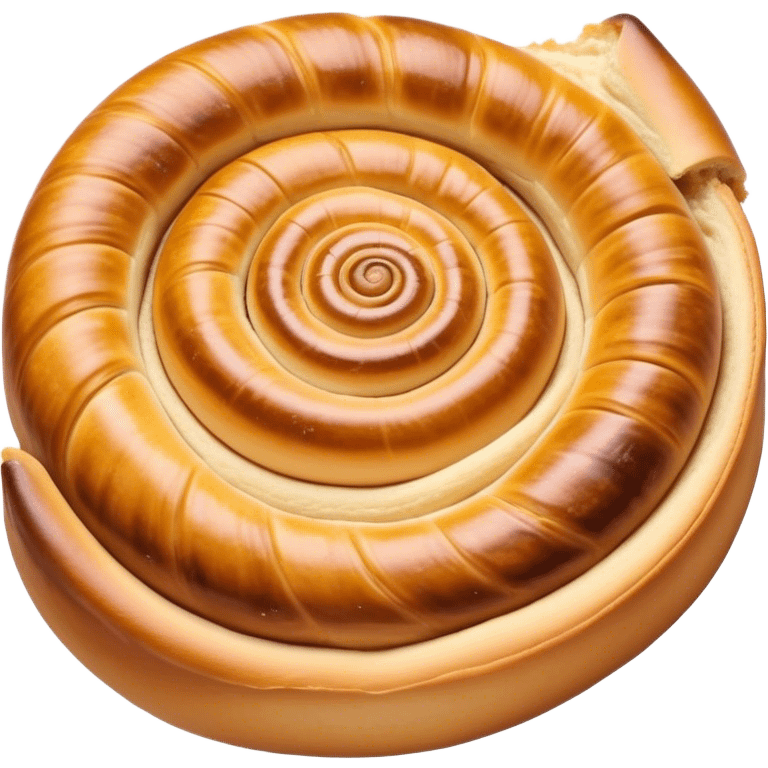 Cinematic delicate escargot pastry, spiral shape with layers of buttery dough, caramelized edges, rich golden-brown tones, elegant and inviting. emoji