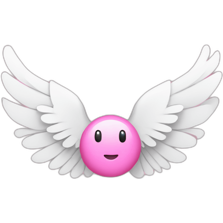 pink money bill with white wings emoji