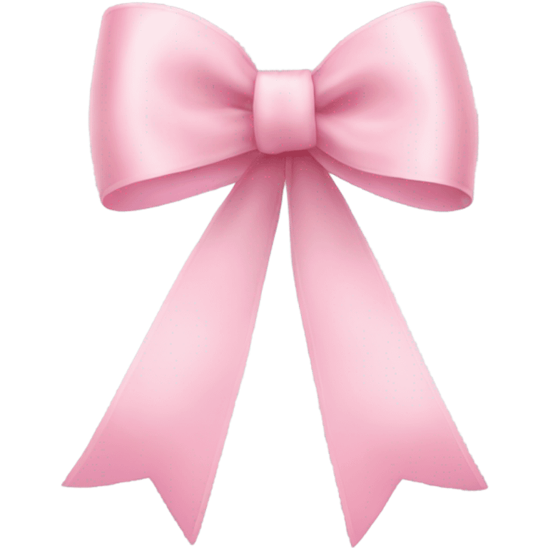 light pink ribbon bow emoji