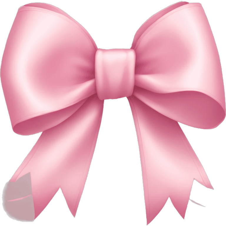 light pink ribbon bow emoji