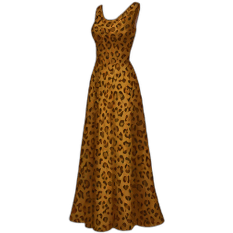 Leopard dress emoji