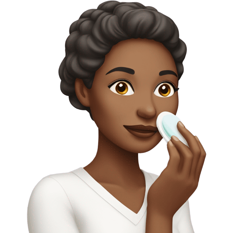 lady doing skincare  emoji