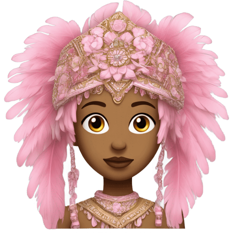 Pink kokoshnik emoji