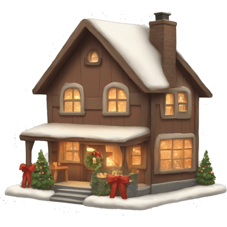 cozy christmas home emoji