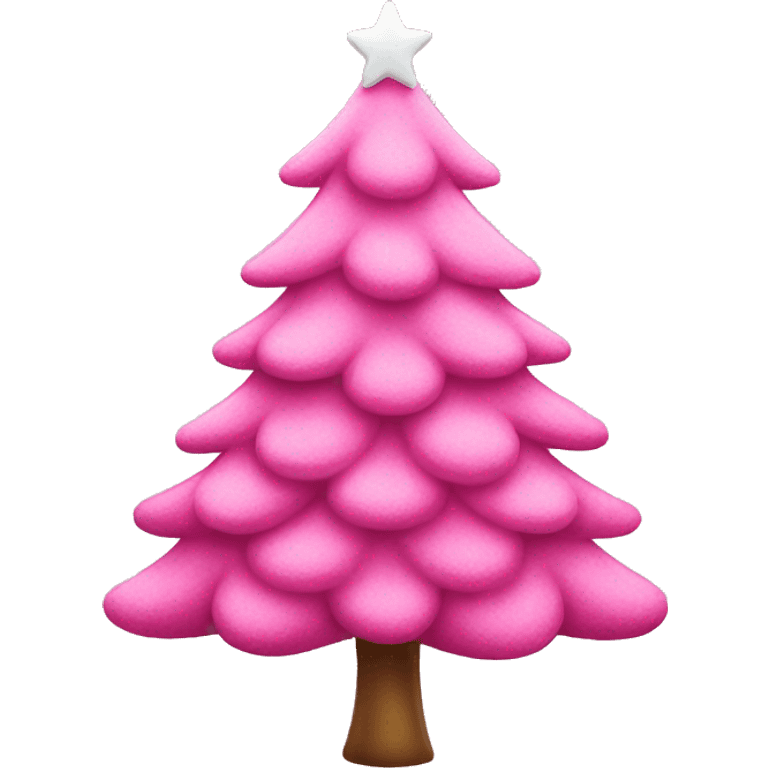 Pink Christmas tree  emoji