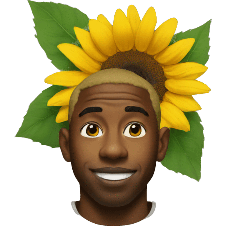 Tyler the creator with a sunflower. emoji