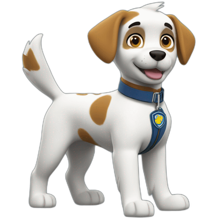 chase paw Patrol White emoji