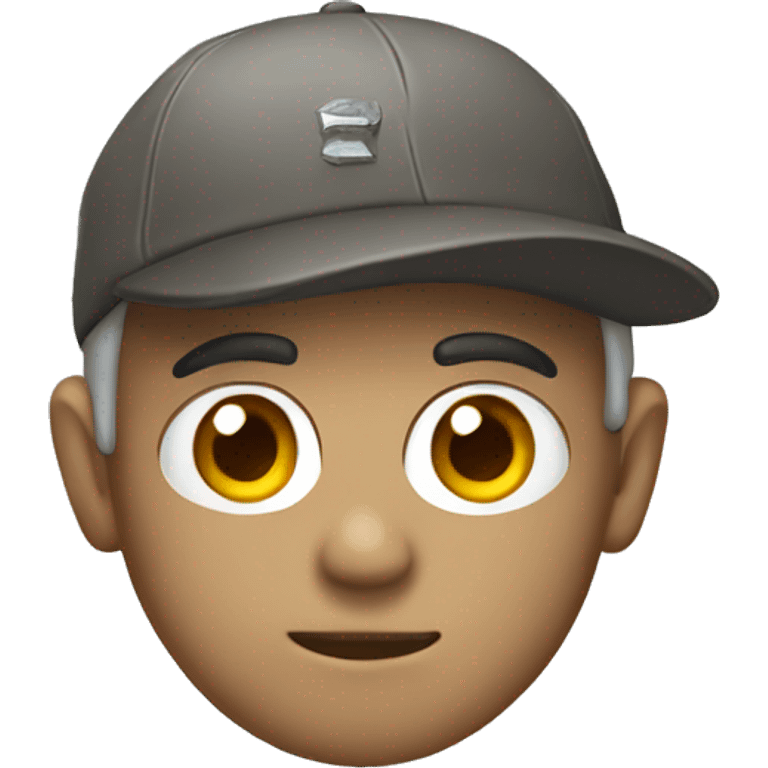 stone wearing a cap emoji