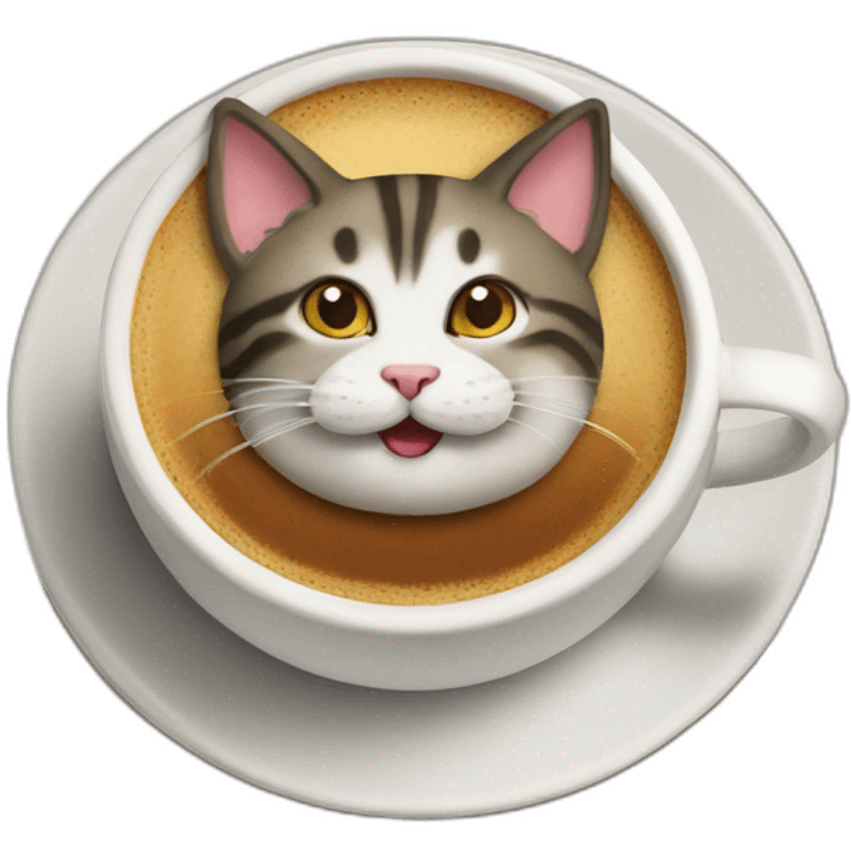 cat coffee emoji