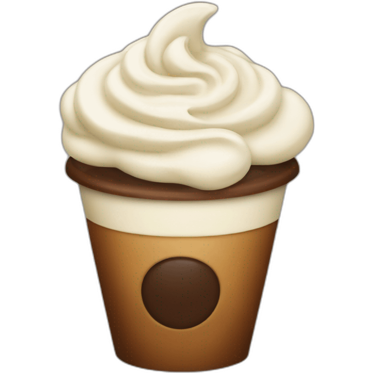 Coffee with cream emoji