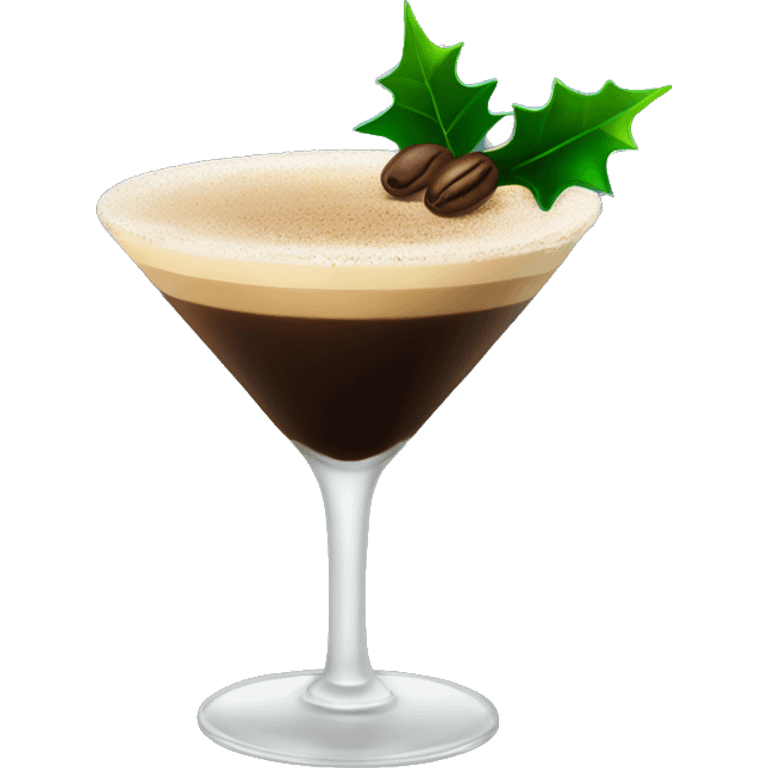 Christmas espresso martini emoji