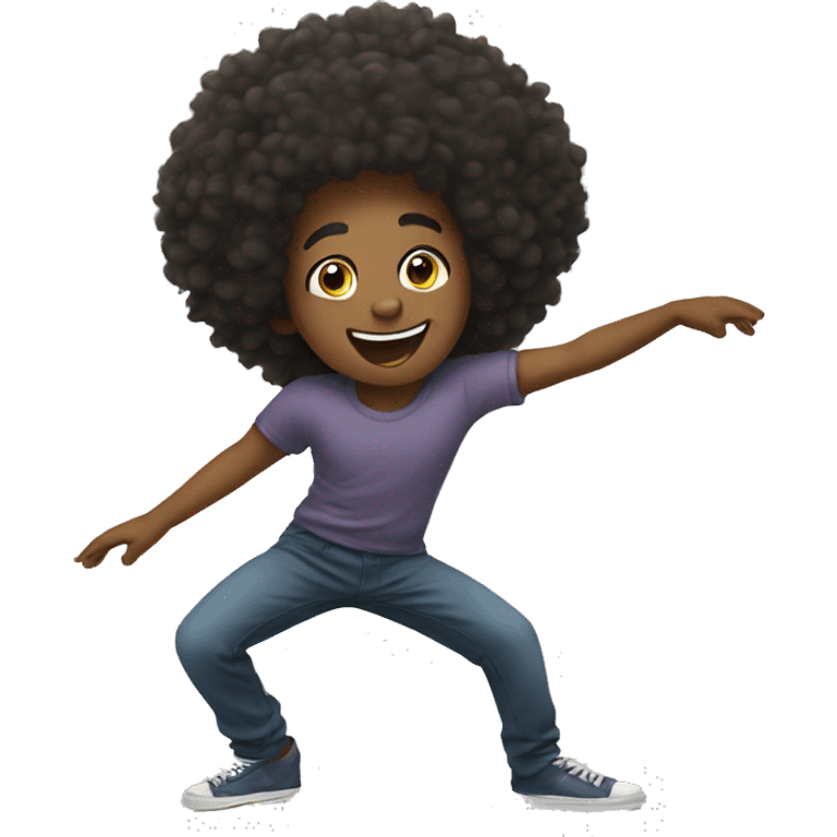 dancing fro emoji