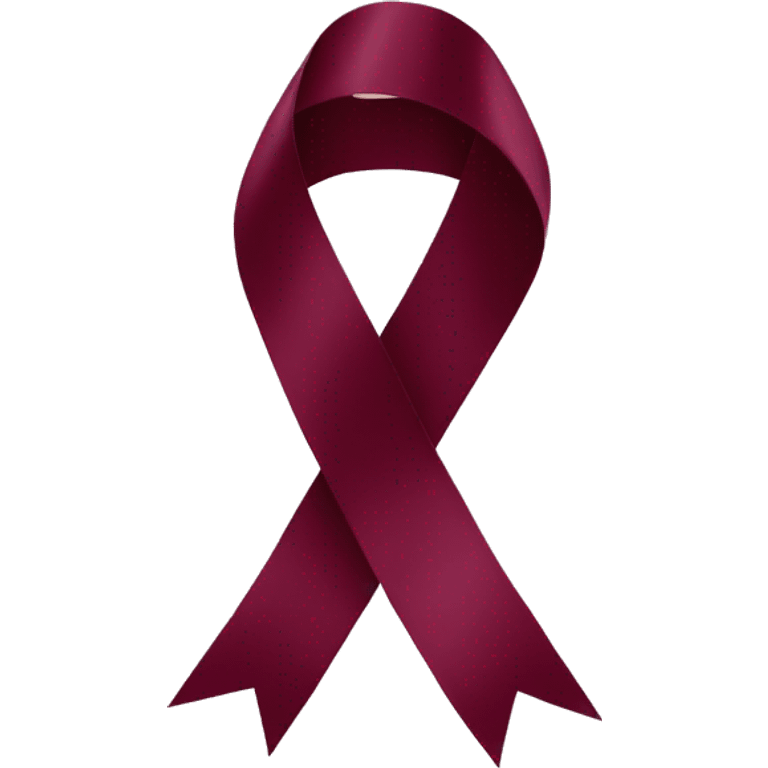 Burgundy ribbon emoji